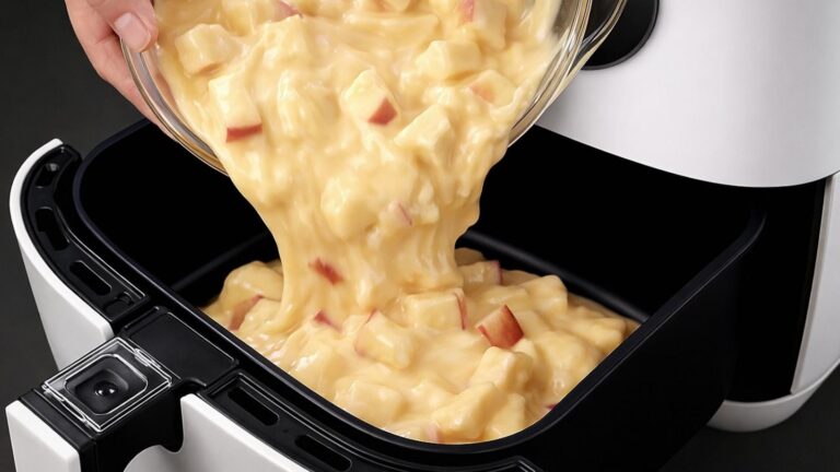 Dieser easy Apfelkuchen aus der Heißluftfritteuse wird dein neuer Dessert-Hit…