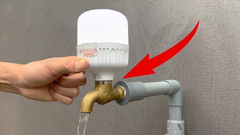 Ein alter Trick macht aus alten LED-Lampen und Wasserstopfen eine geniale Innovation…