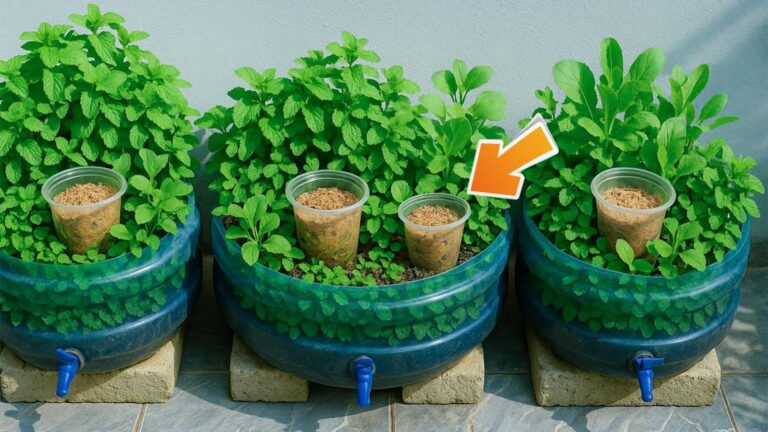 Ein ganz einfacher Trick, um Minze im Garten zu verdoppeln und das ganze Jahr zu ernten…