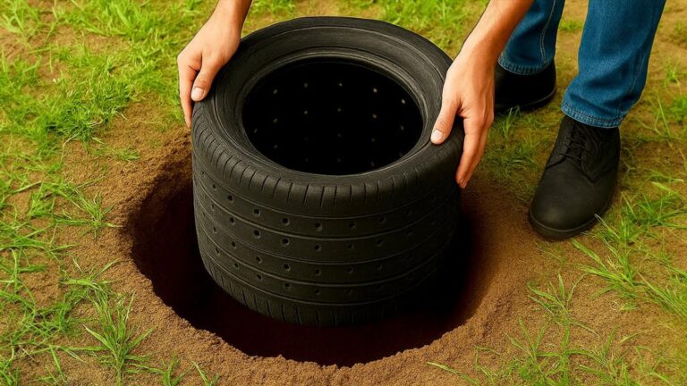 Diese geniale Idee verwandelt alte Reifen und PVC-Rohre in ein nützliches 3-in-1-Werkzeug…