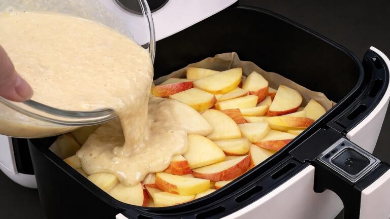 Dieser einfache Trick verwandelt Äpfel im Airfryer in einen saftigen Kuchen… probier’s aus!