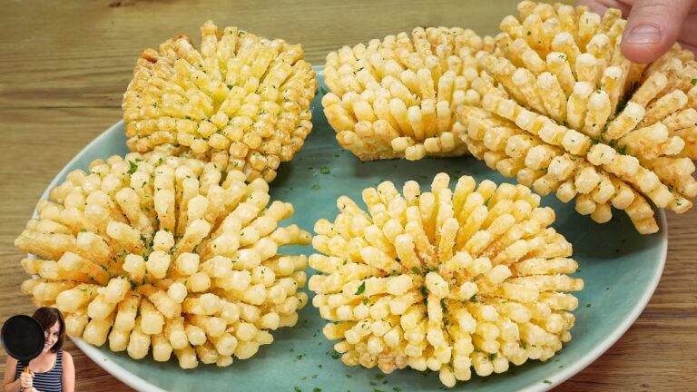 2 knusprige Kartoffelrezepte für perfekte frittierte Blumen ohne Mehl