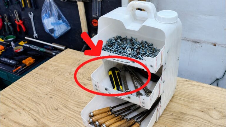 5 kreative Möglichkeiten, eine Plastikbox in ein multifunktionales Werkzeugetui zu verwandeln