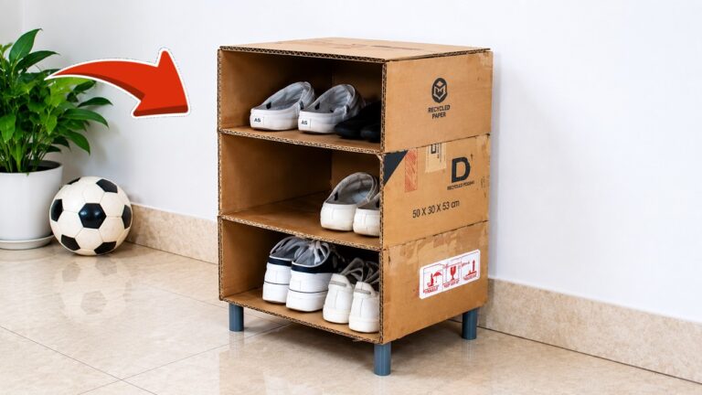 5 geniale Ideen für deinen praktischen und günstigen Schuhregal DIY!