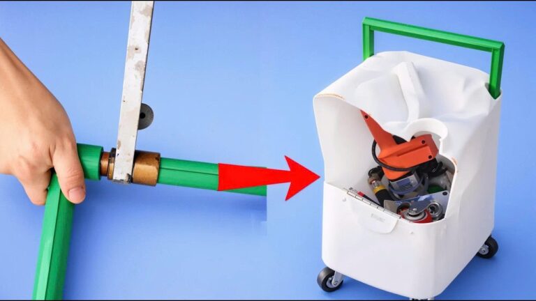 5 Minuten: So bastelst du eine praktische Werkzeugbox aus Plastik und alten Rohren!