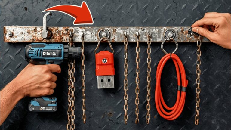 5 kreative Ideen: Alte Motorradkette zum stylischen Wandhaken umfunktionieren!