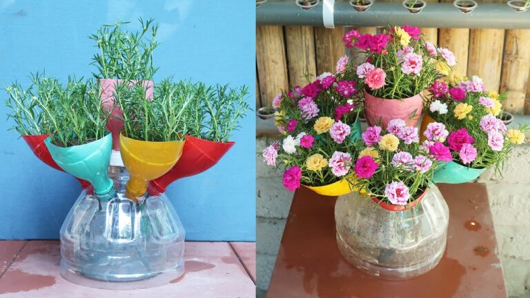 5 kreative Ideen für Gartenprojekte mit recycelten Plastikflaschen