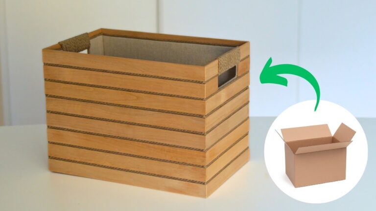 5 geniale Aufbewahrungskorb-Ideen aus Kartons, die dein Zuhause aufräumen!