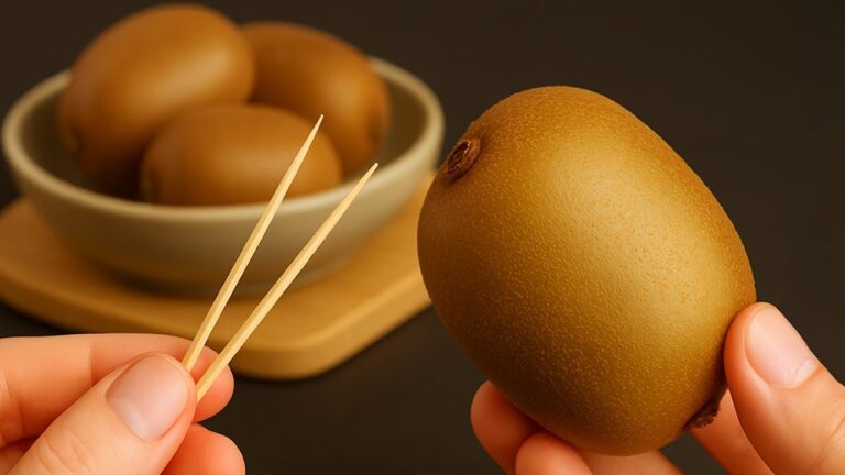 Kiwis perfekt schälen: 1 Zahnstochermethode, die du unbedingt ausprobieren musst!