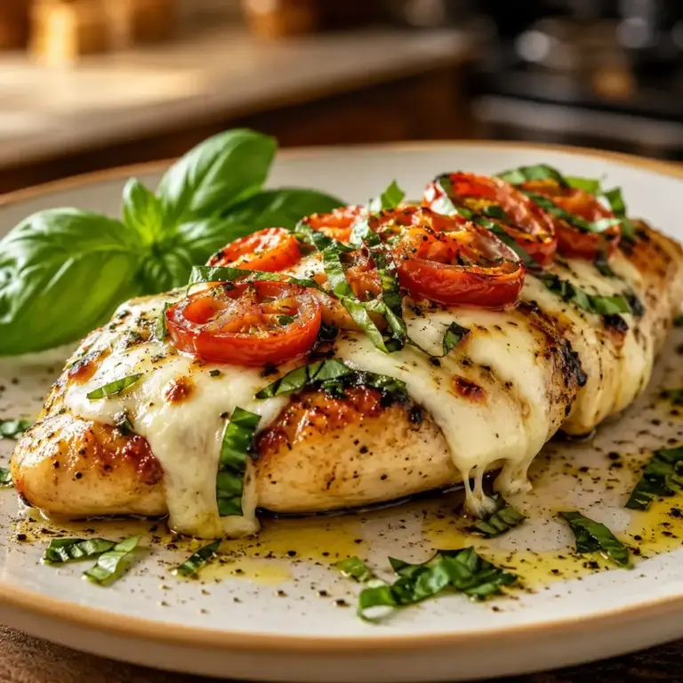Hühnchen mit Basilikum und Mozzarella: Das einfache, geschmackvolle Rezept