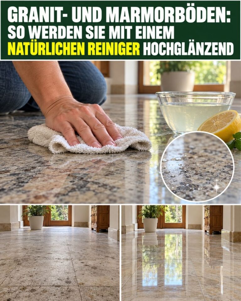 Granit- und Marmorböden: So werden sie mit einem natürlichen Reiniger hochglänzend