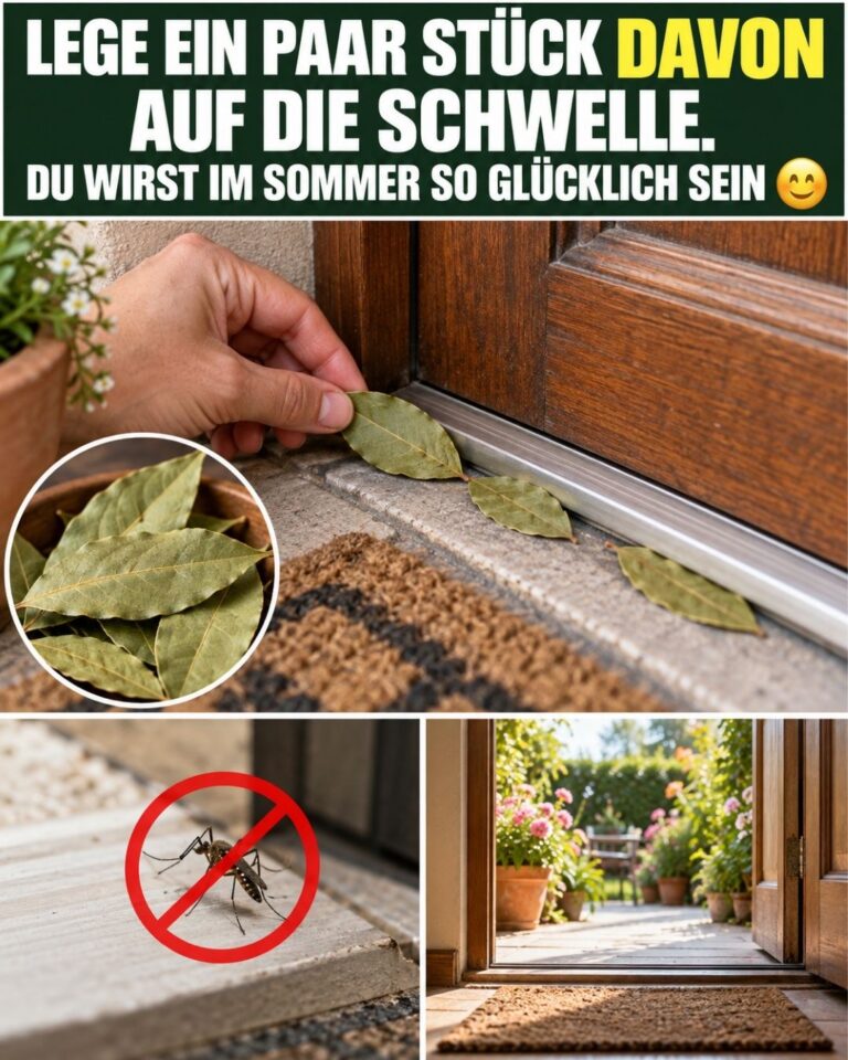 Lege ein paar Stück DAVON auf die Schwelle. Du wirst im Sommer so glücklich sein