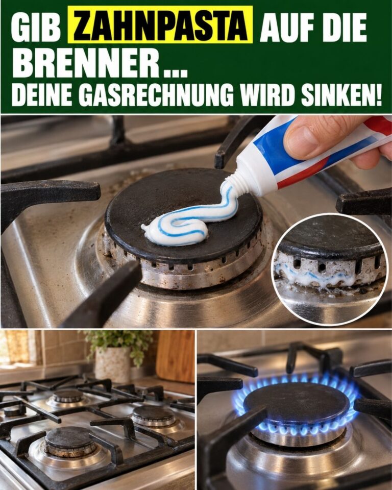 Gib ZAHNPASTA auf die Brenner… Deine Gasrechnung wird sinken!