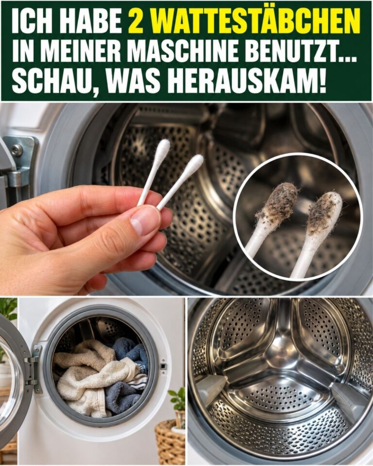Ich habe 2 Wattestäbchen in meiner Maschine benutzt… Schau, was herauskam!