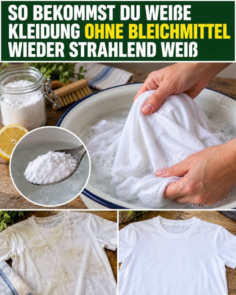 So bekommst du weiße Kleidung ohne Bleichmittel wieder strahlend weiß