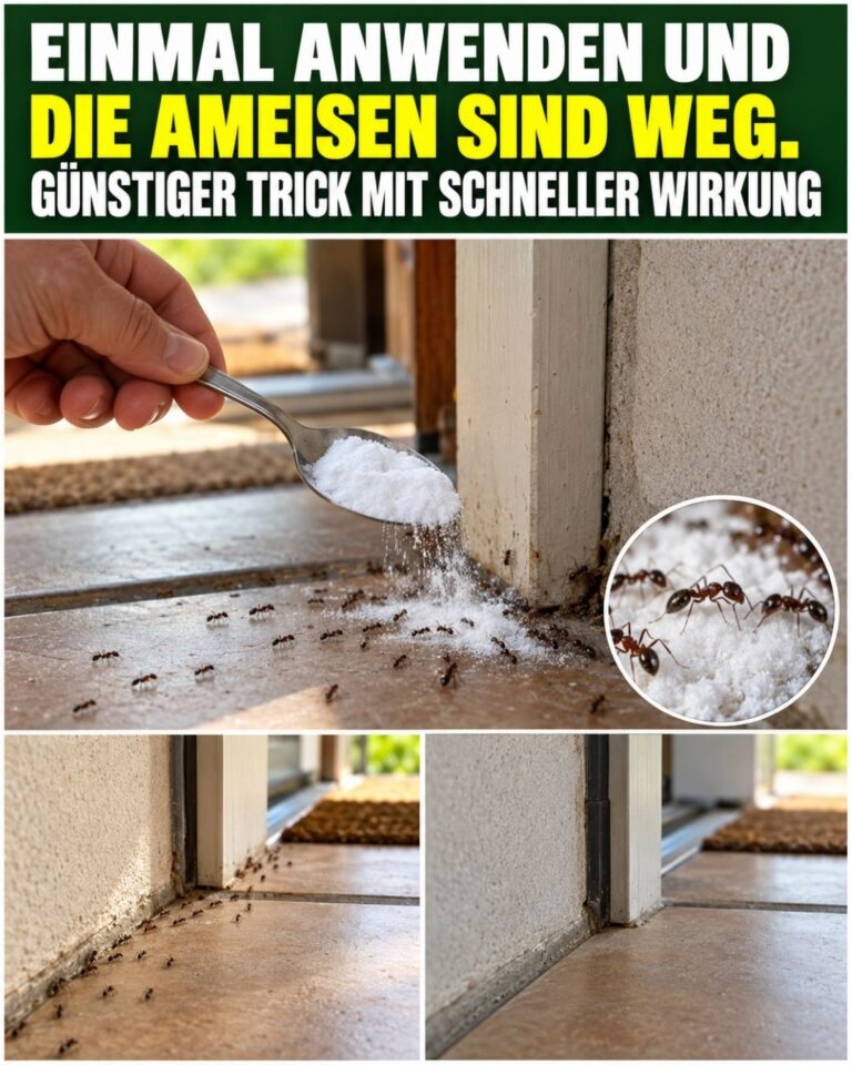 Einmal anwenden und die Ameisen sind weg. Günstiger Trick mit schneller Wirkung