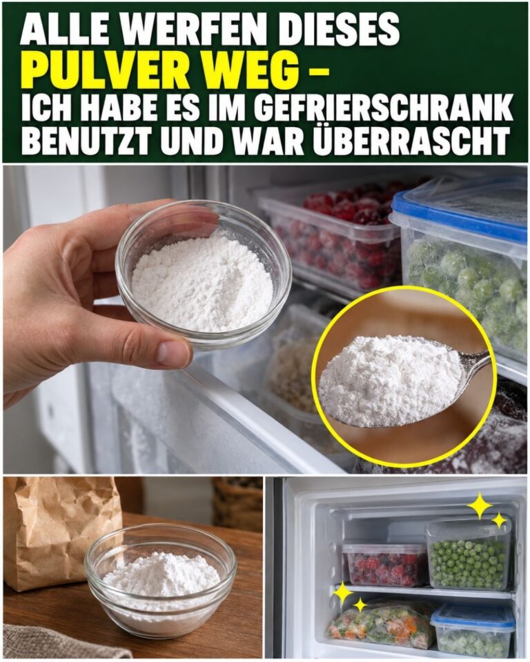 Alle werfen dieses Pulver weg – ich habe es im Gefrierschrank benutzt und war überrascht