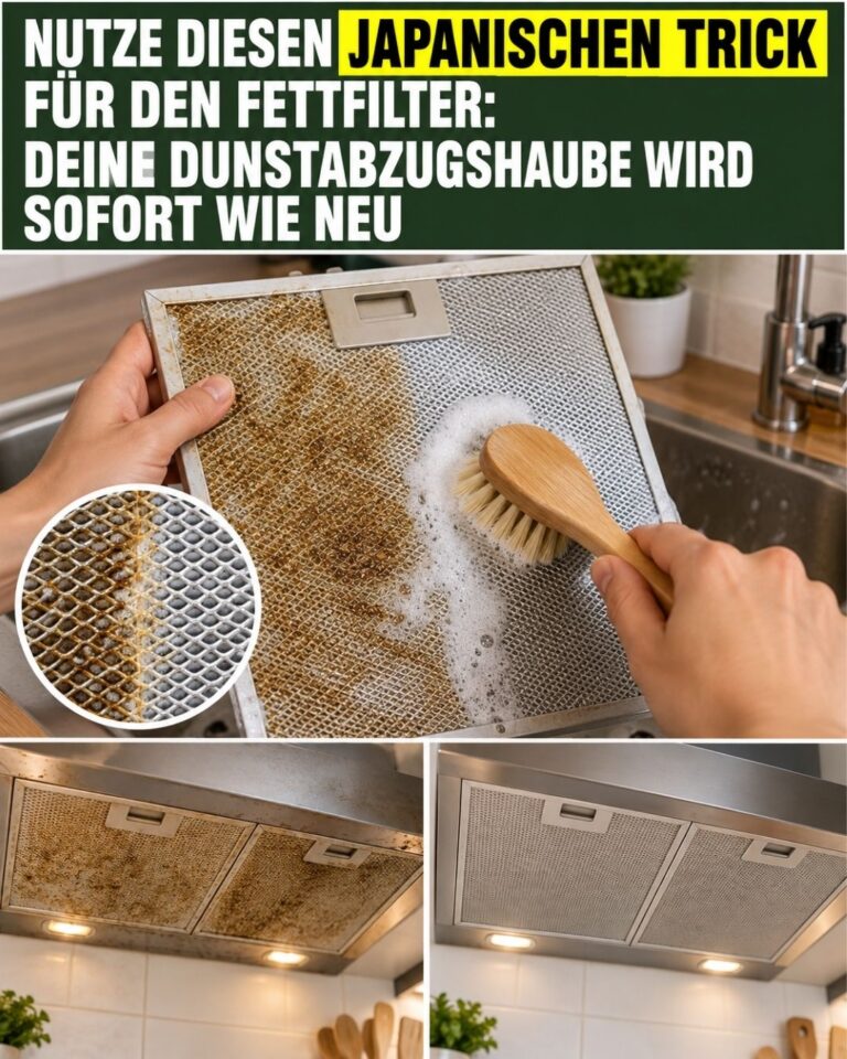 Nutze diesen japanischen Trick für den Fettfilter: Deine Dunstabzugshaube wird sofort wie neu