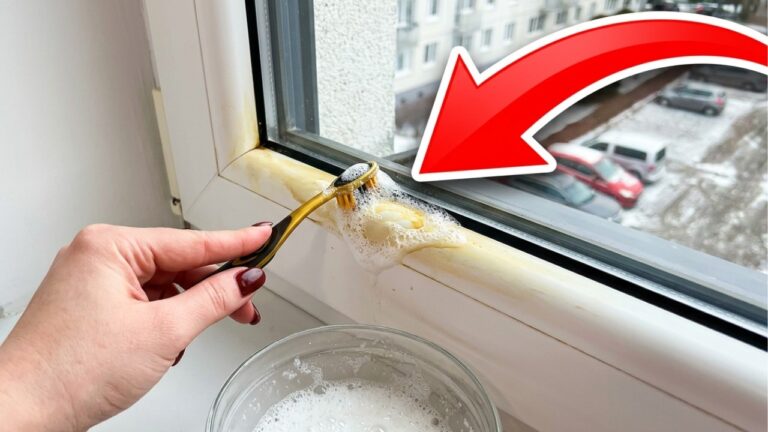 Seit Jahren reinige ich Fensterrahmen so. Der Schmutz geht in 15 Sekunden ab!
