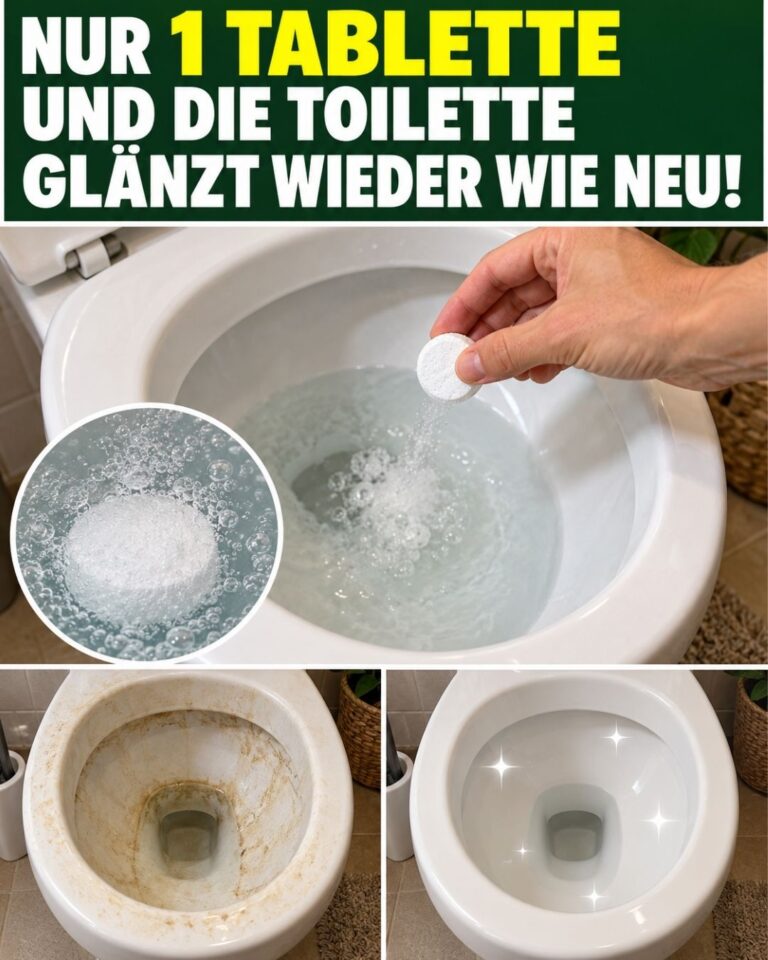 Nur 1 Tablette und die Toilette glänzt wieder wie neu!