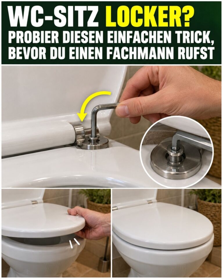 WC-Sitz locker? Probier diesen einfachen Trick, bevor du einen Fachmann rufst