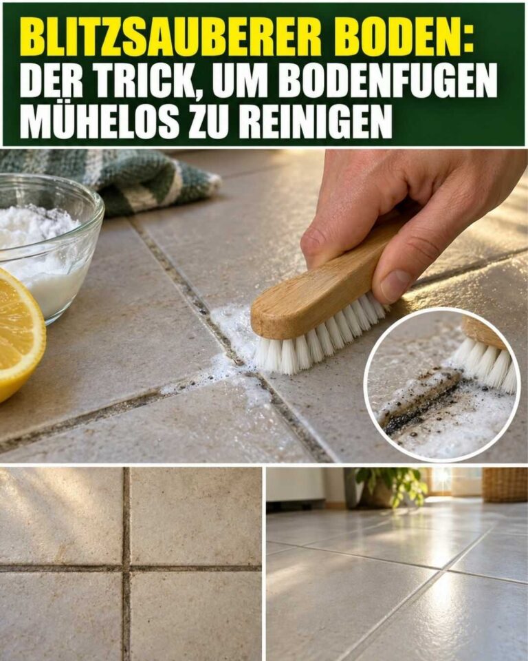 Blitzsauberer Boden: Mit diesem Trick lassen sich Bodenfugen leichter reinigen