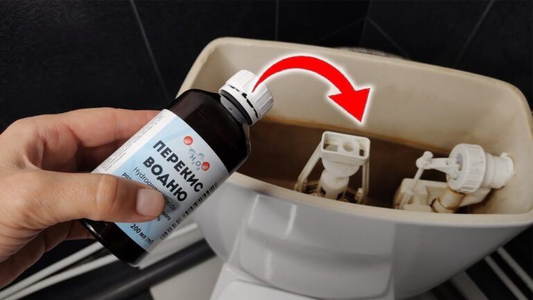 Gieße WASSERSTOFFPEROXID IN den Toilettentank 💥 Ein Lifehack, der dich überraschen wird!